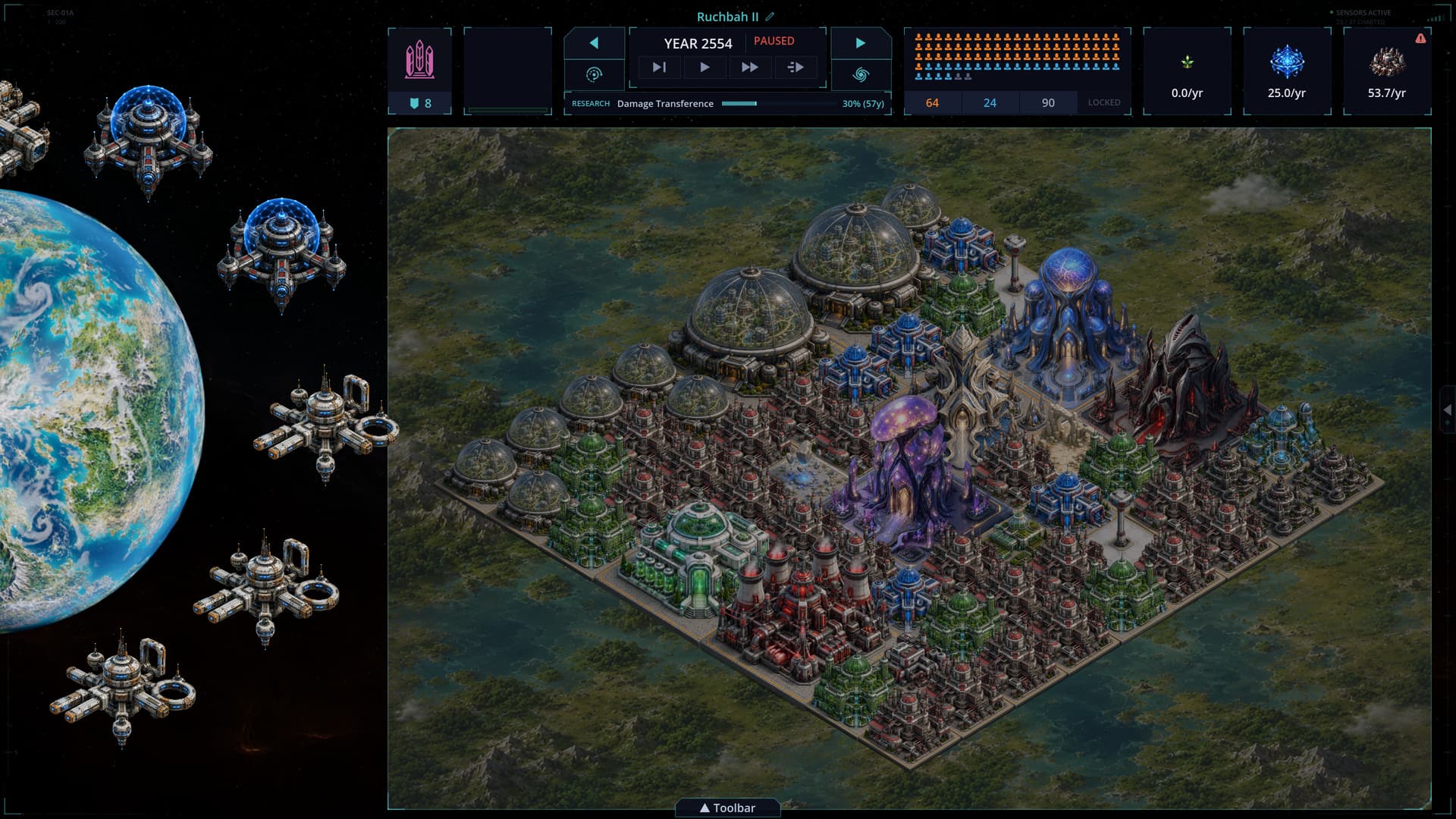 Imperium screenshot: Colony Building