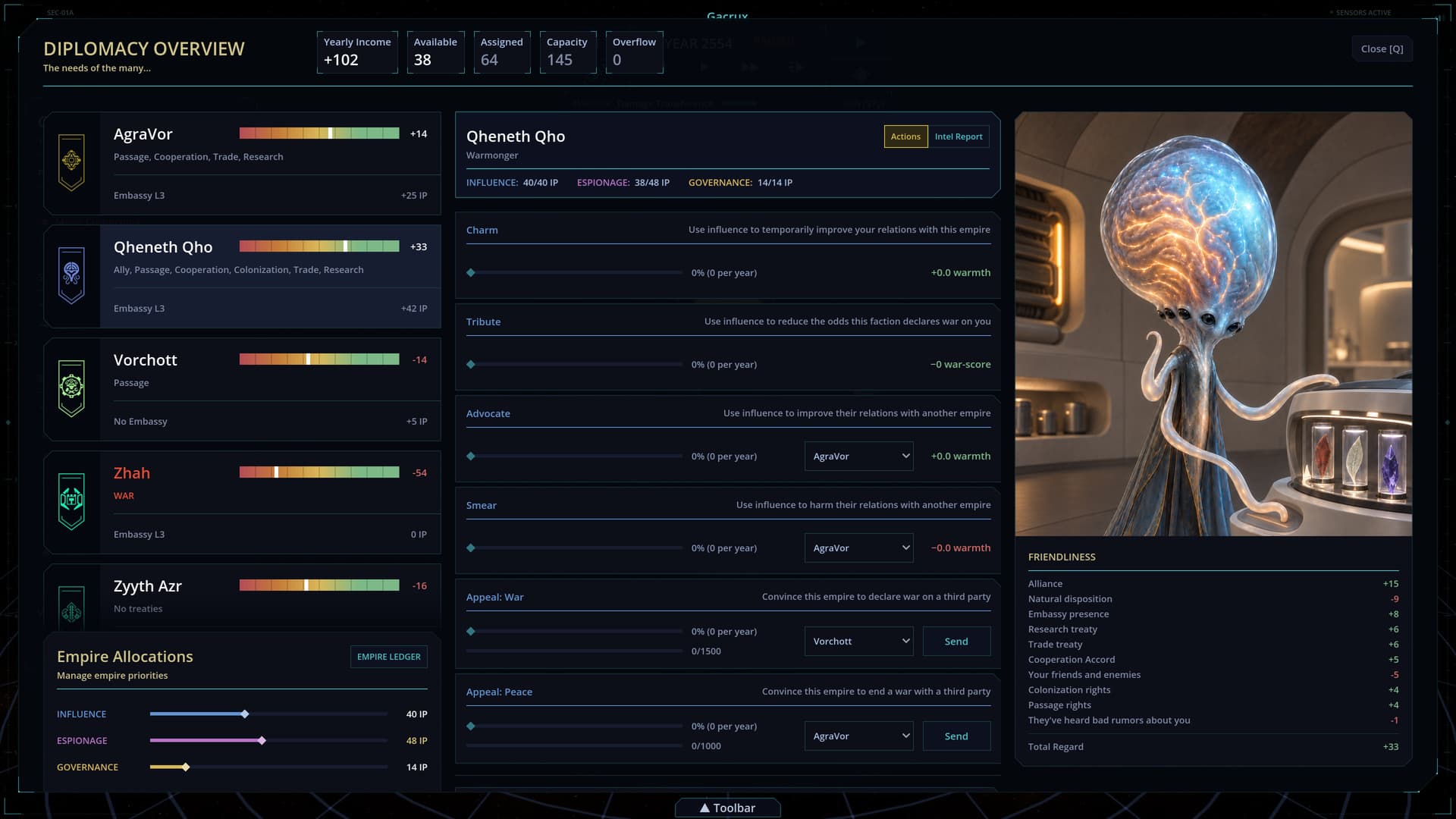 Imperium screenshot: Diplomacy