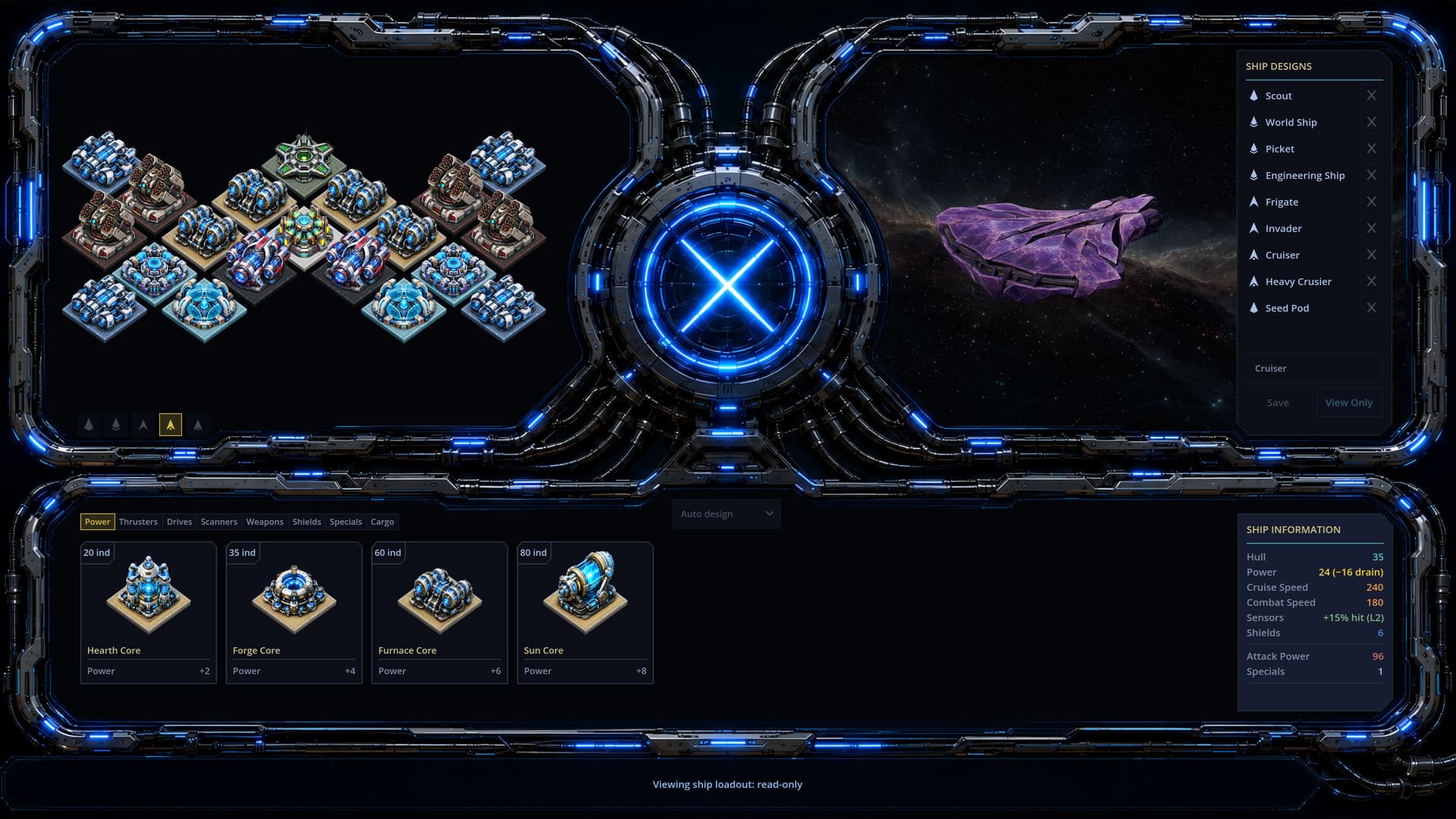 Imperium screenshot: Ship Designer