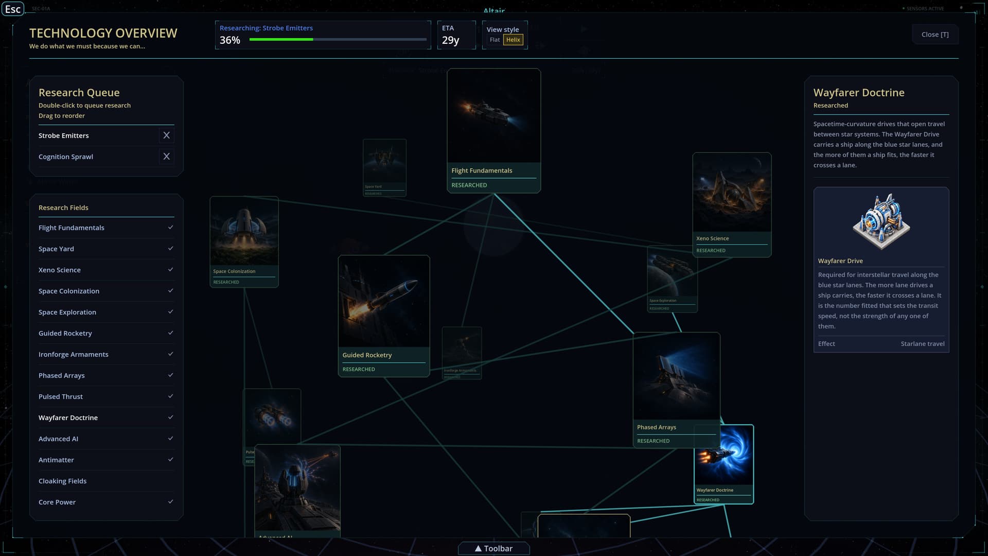 Imperium screenshot: Research