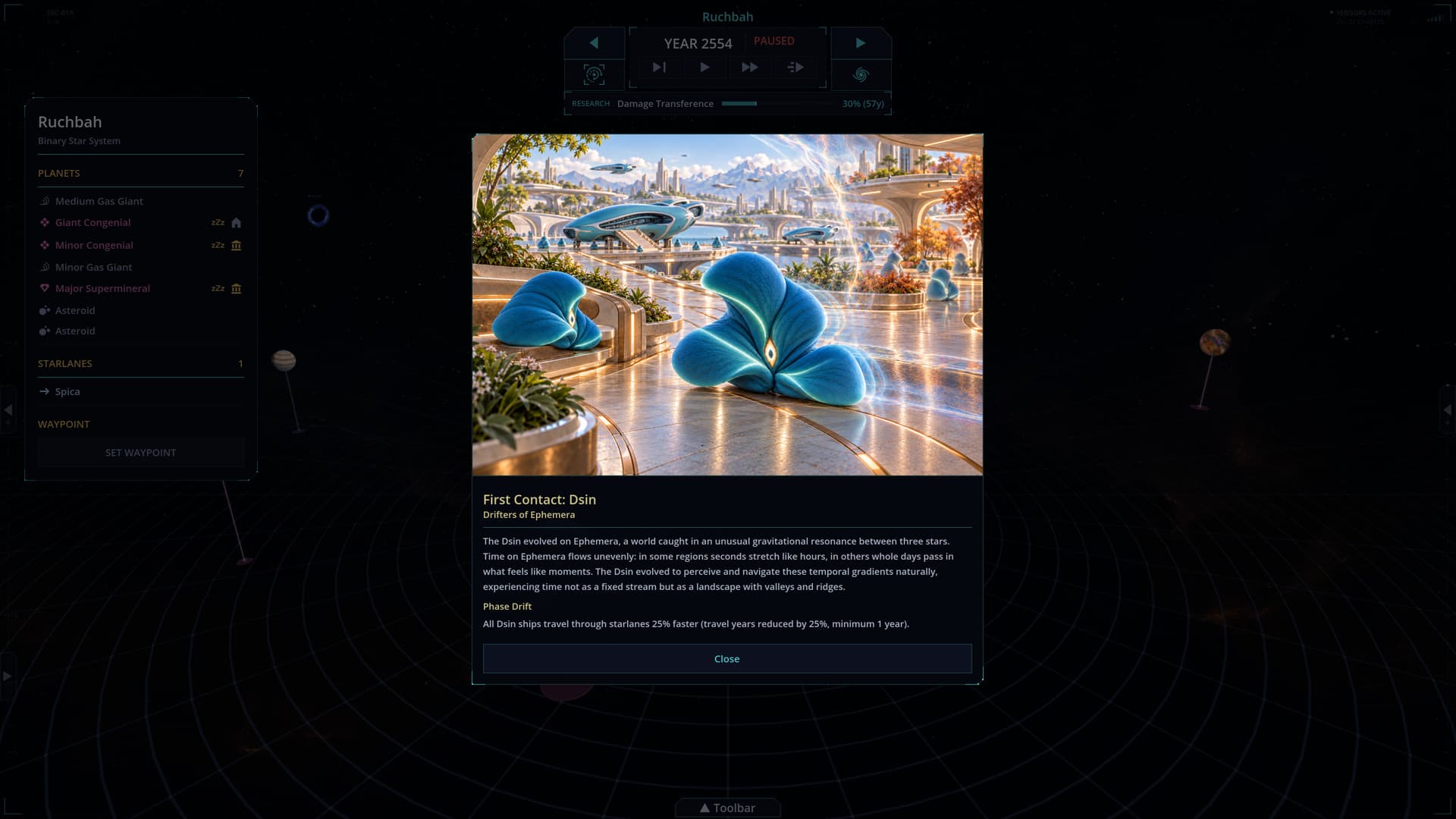 Imperium screenshot: First Contact